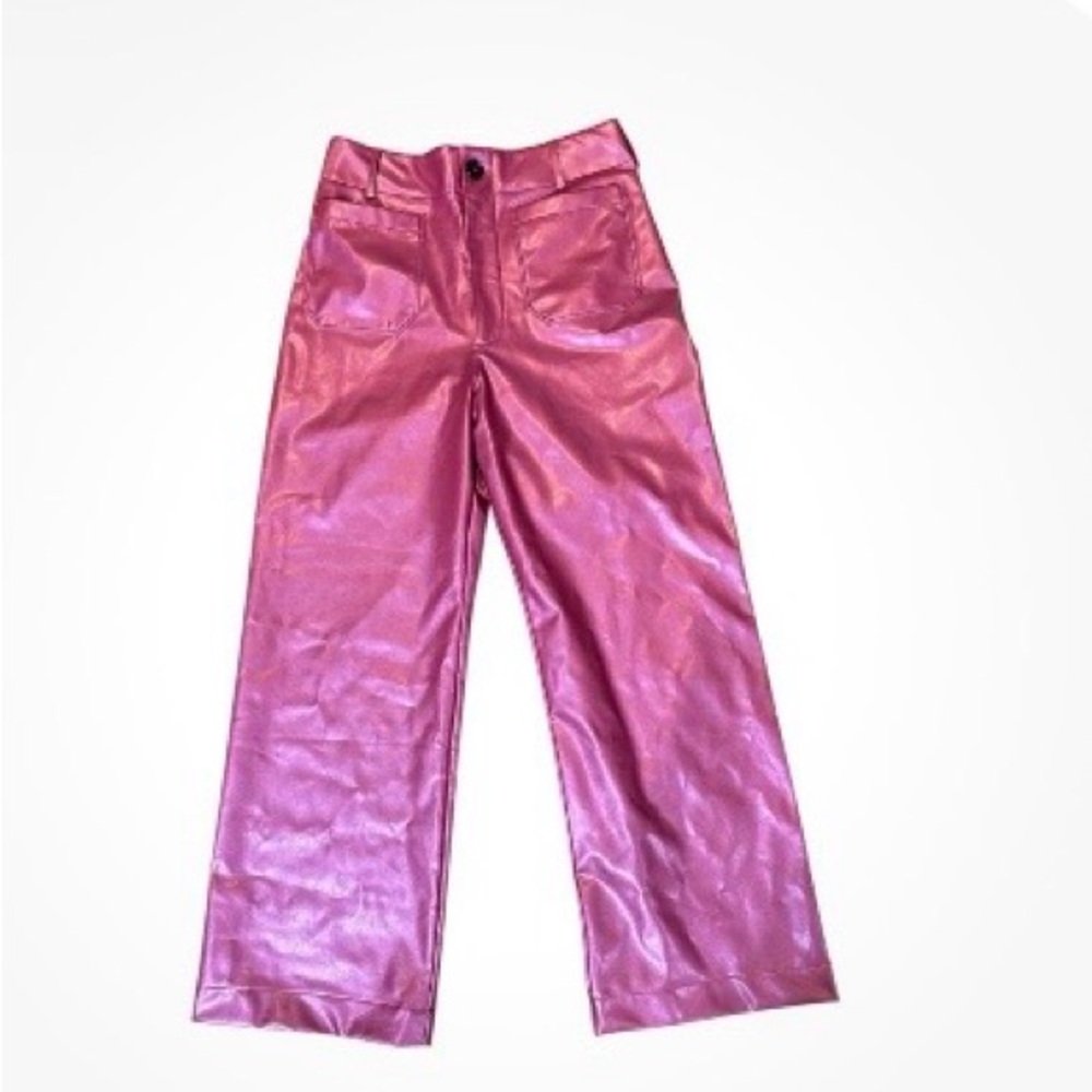 Anthropologie Vegan Leather Colette Pants NWOT